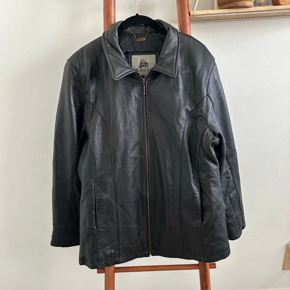 Vintage 90s Burks Bay leather jacket